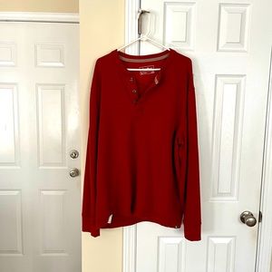 Mens Eddie Bauer Long sleeve Thermal Henley XL
